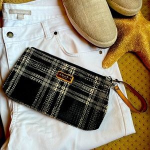 Tignanello clutch wristlet clip in bag wallet cosmetic pencil makeup purse pouch